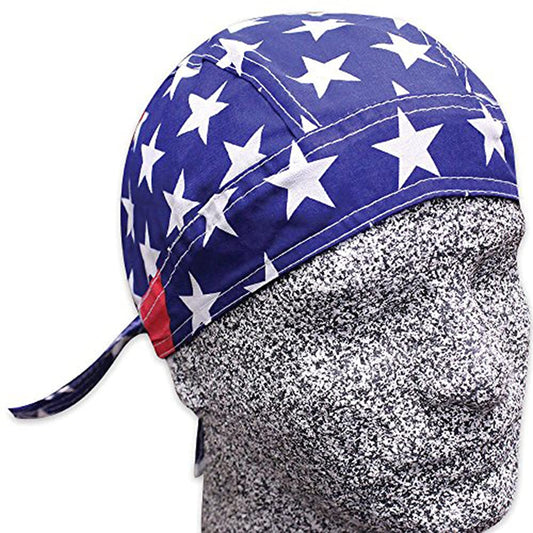Bandana Headwrap DANBANNA DELUXE American Flag Du-Rag Skull Cap