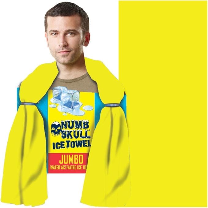 Numb Skull Ice Towel Cooling Water Activated Towel - Hivis Yellow