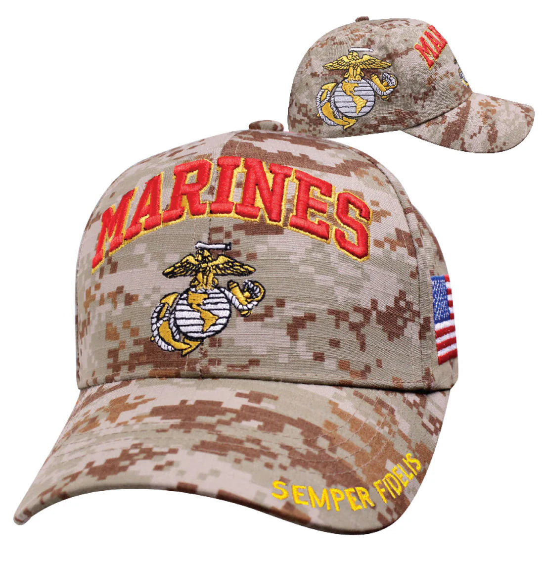 Digital Pride US Marines Camo Baseball Cap