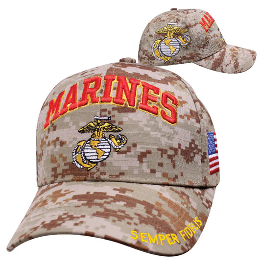 Digital Pride US Marines Camo Baseball Cap
