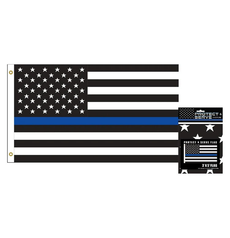 Generic Police Flag Police 3' X 5' Flag – Thrive PA LLC