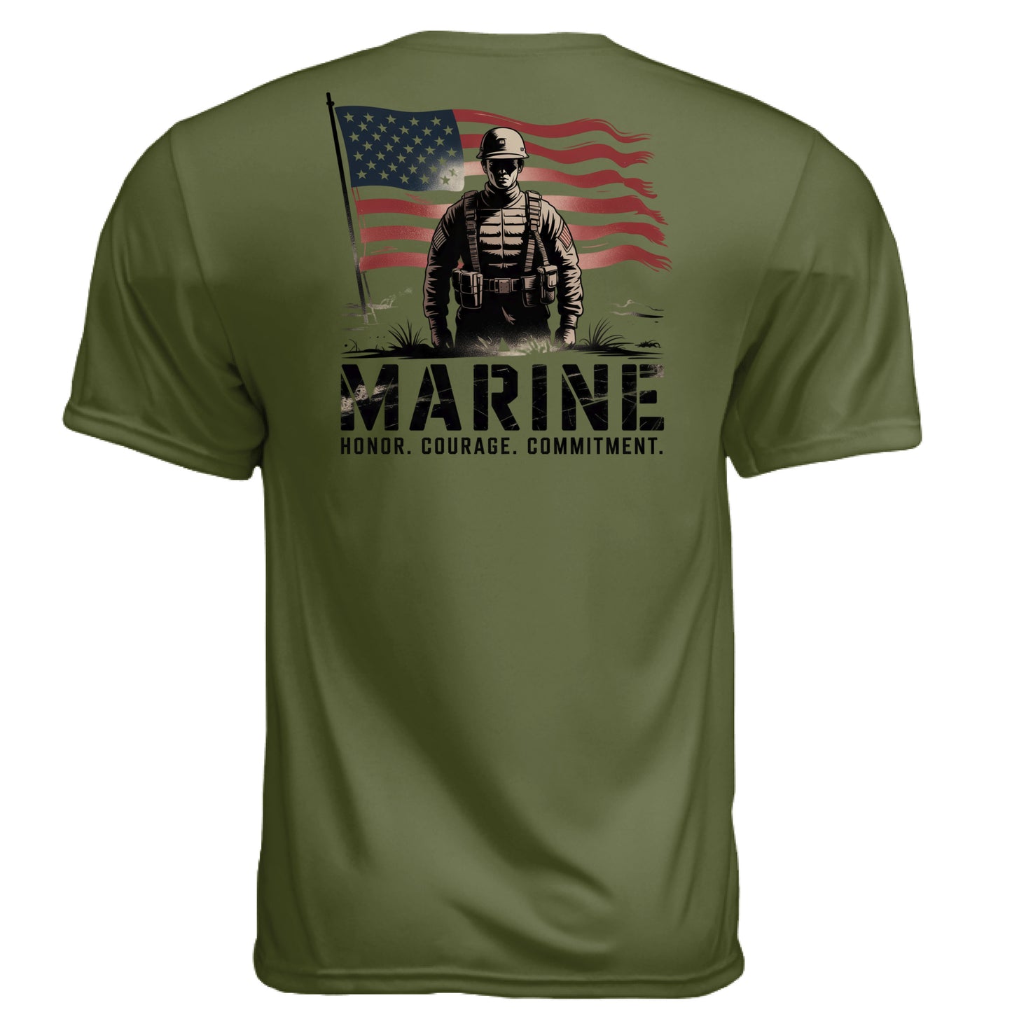 MILITARY GREEN - BACK
