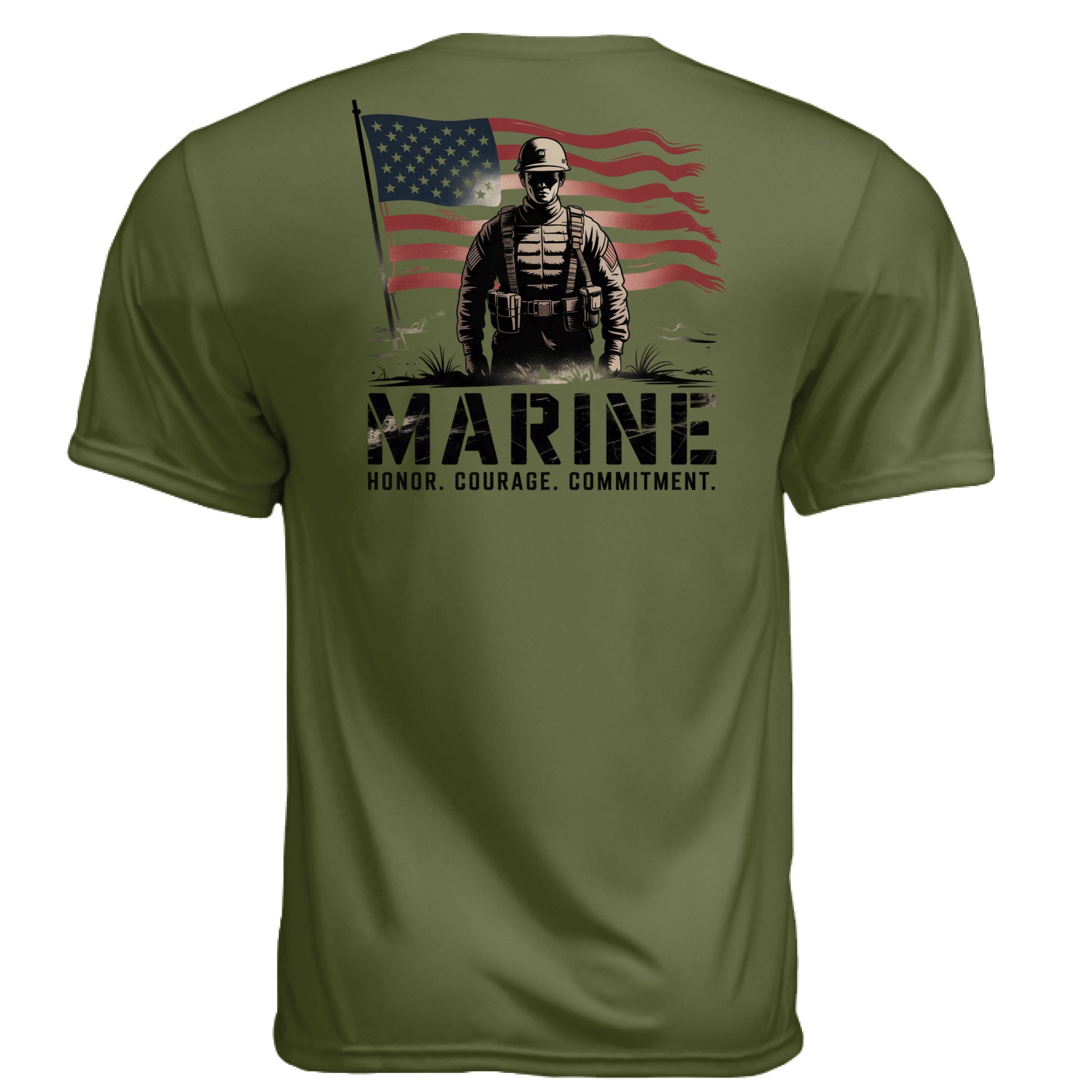 MILITARY GREEN - BACK